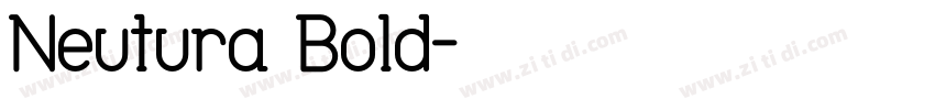 Neutura Bold字体转换